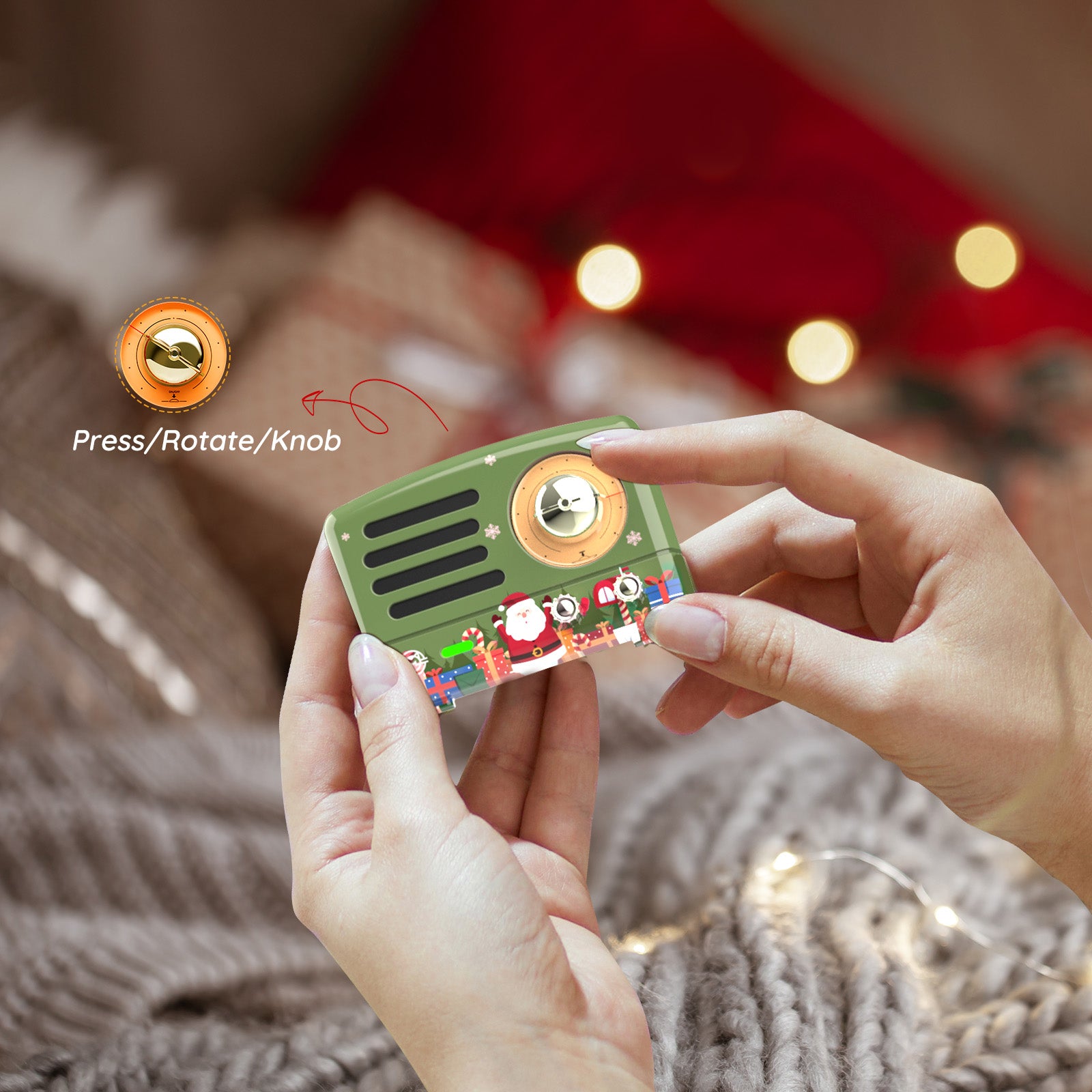 MUZENミューゼン PETA Bluetooth スピーカー  クリスマスグリーン